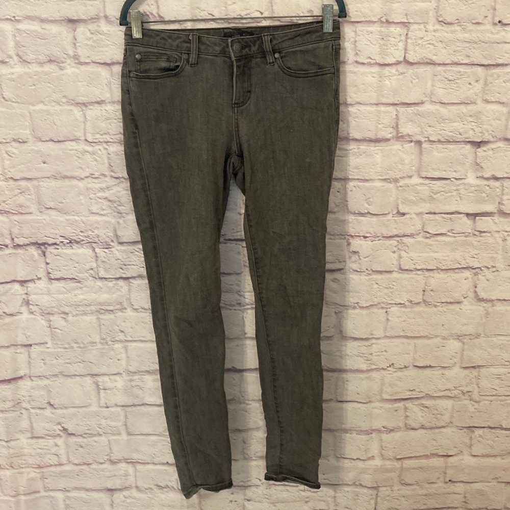 Prana gray mid-rise skinny jeans